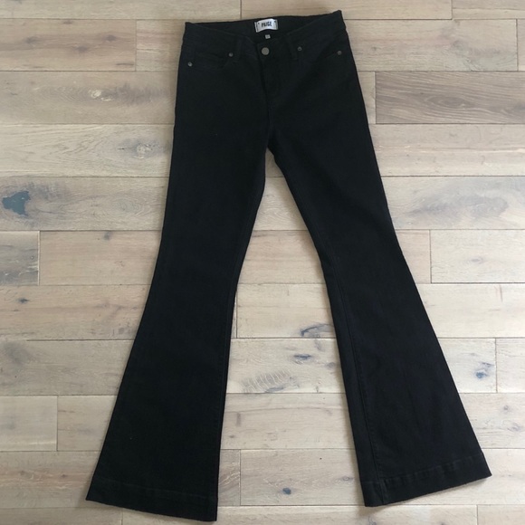 PAIGE Denim - PAIGE Black Flared Denim